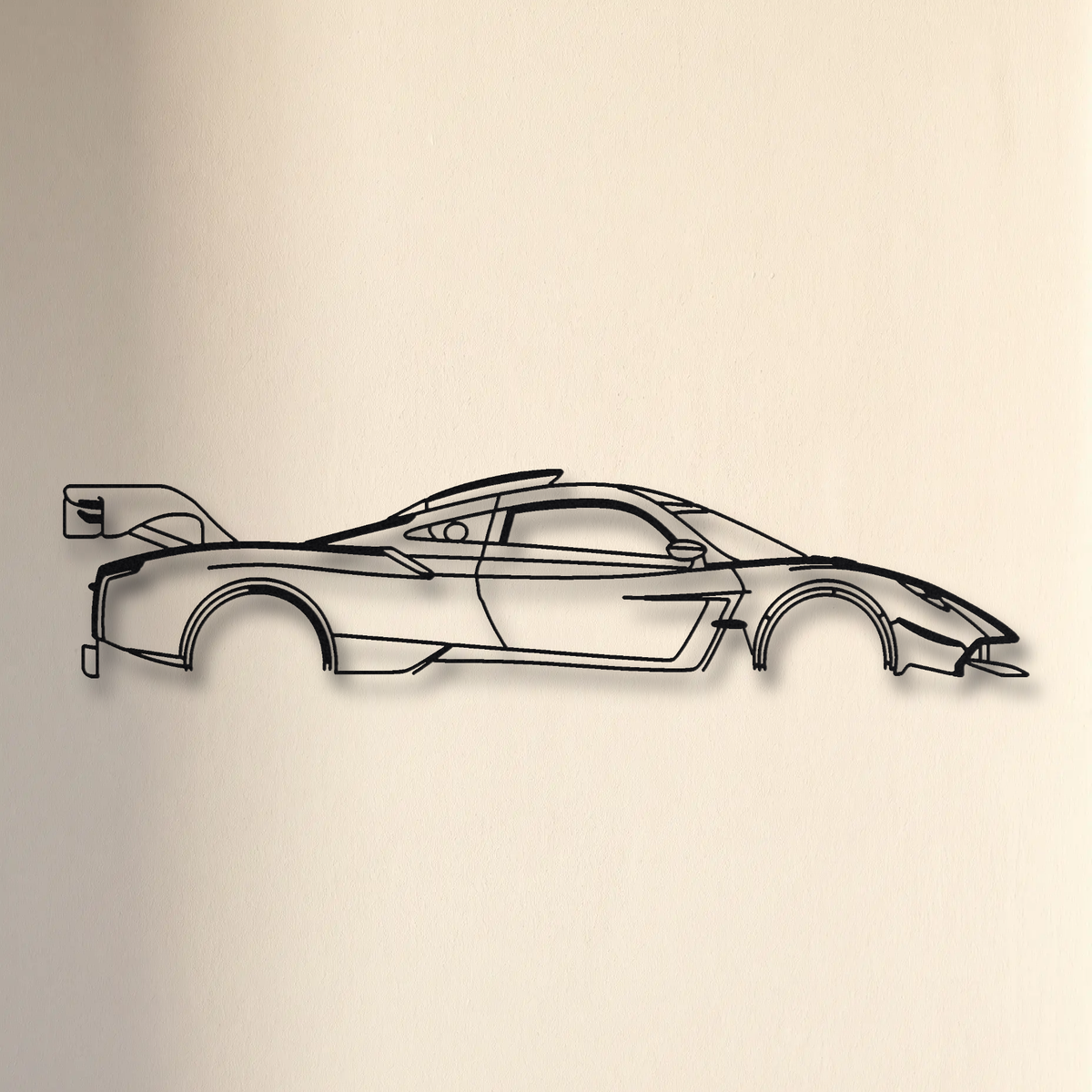 Pagani Huayra R Evo floating mount drop-shadow detail