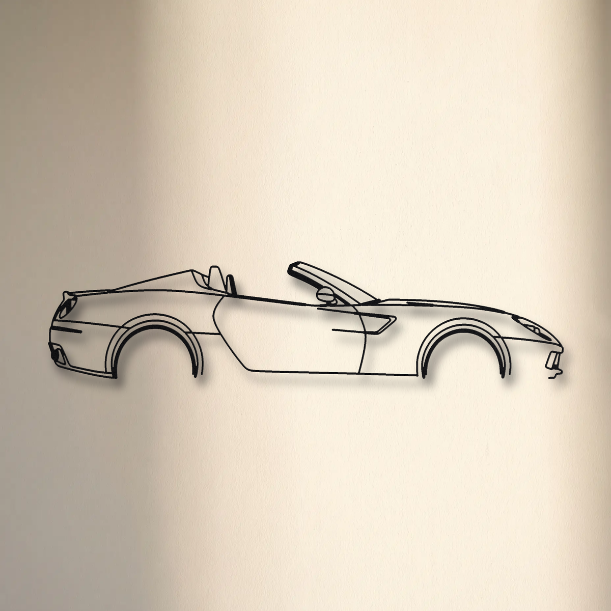 Ferrari 599 SA Aperta floating mount drop-shadow detail