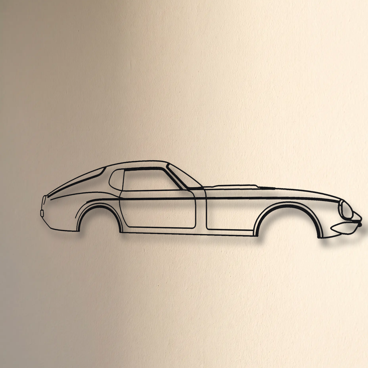 Shelby Daytona Coupe floating mount drop-shadow detail