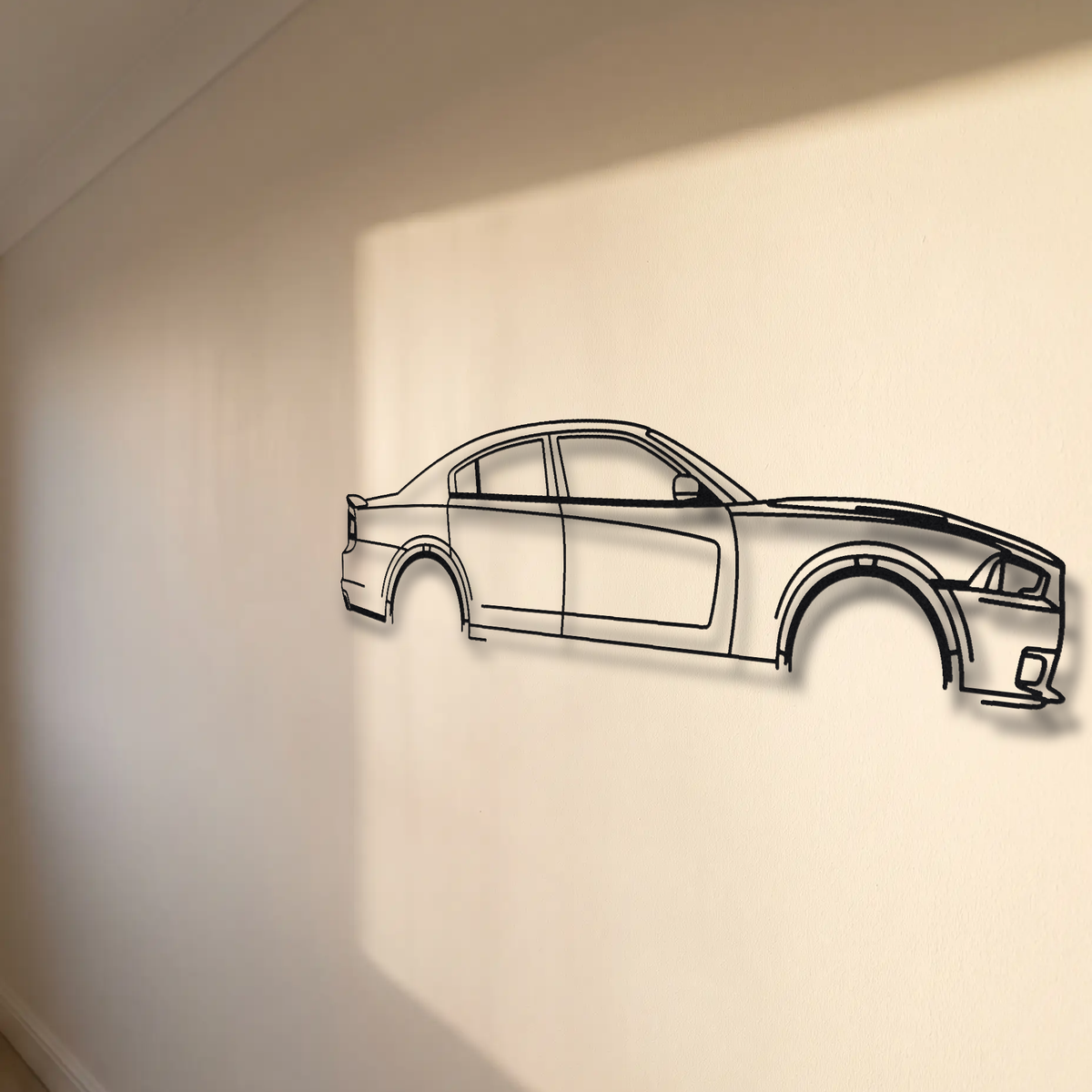 Dodge Charger SRT8 LD floating mount drop-shadow detail