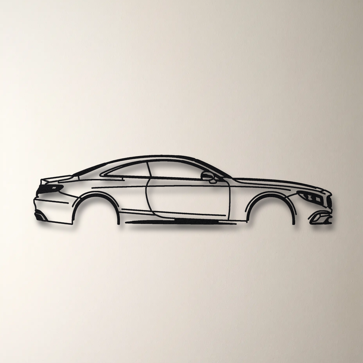 2015-20 Mercedes-AMG S 63 / S 65 AMG Coupe C217 floating mount drop-shadow detail
