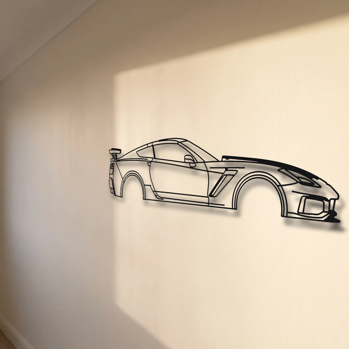 Chevrolet Corvette ZR1 C7 floating mount drop-shadow detail