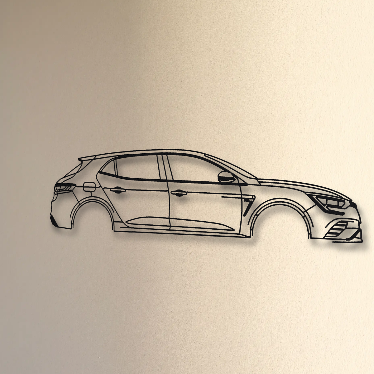 Renault Mégane RS MK4 floating mount drop-shadow detail