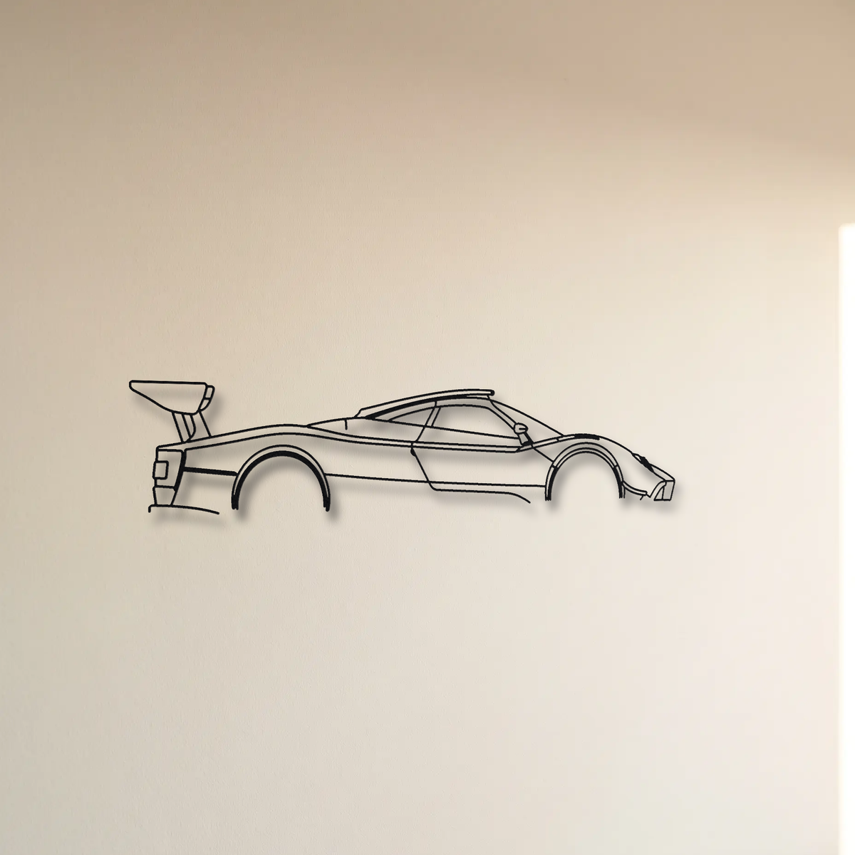 Pagani Zonda R floating mount drop-shadow detail