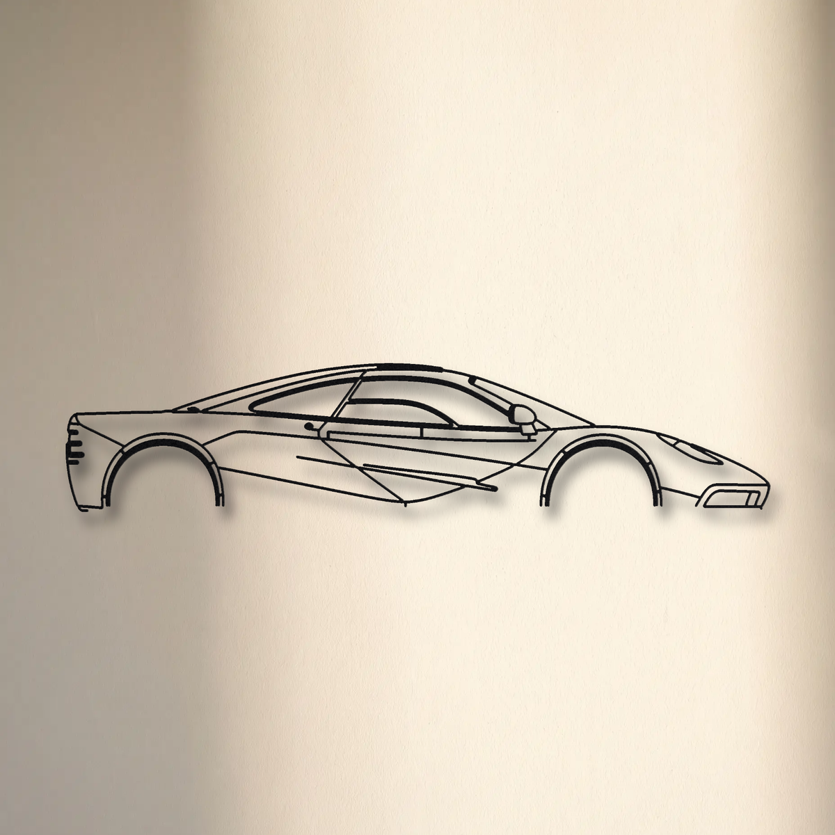 McLaren F1 floating mount drop-shadow detail