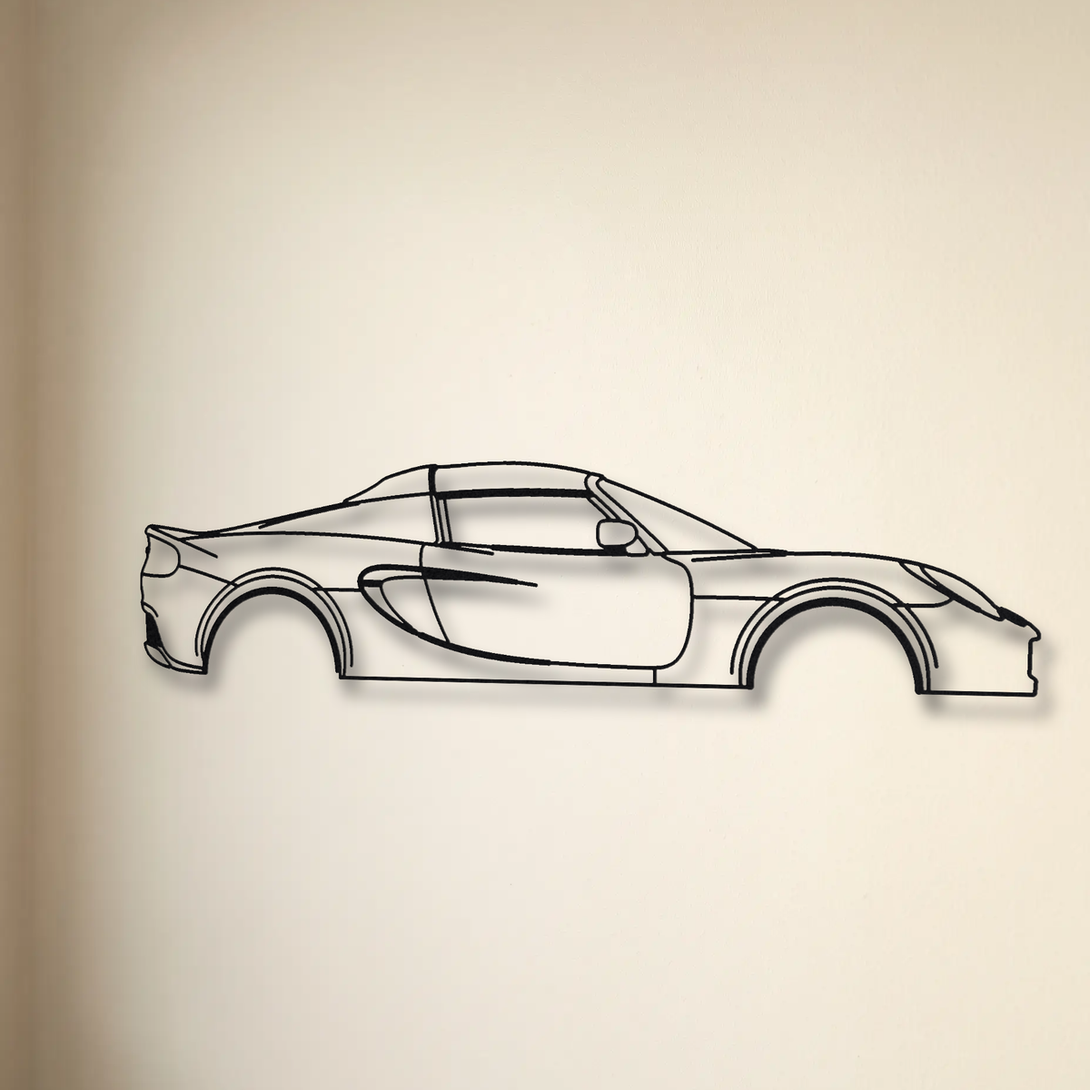 Lotus Elise Series 2 floating mount drop-shadow detail