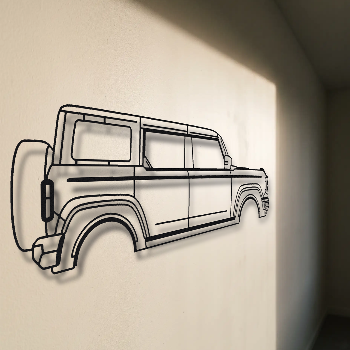 2021+ Ford Bronco floating mount drop-shadow detail