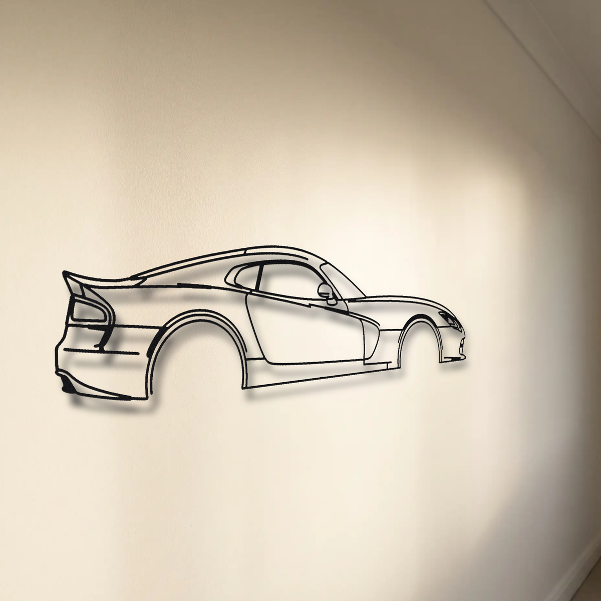 Dodge Viper GTS Gen 5 floating mount drop-shadow detail