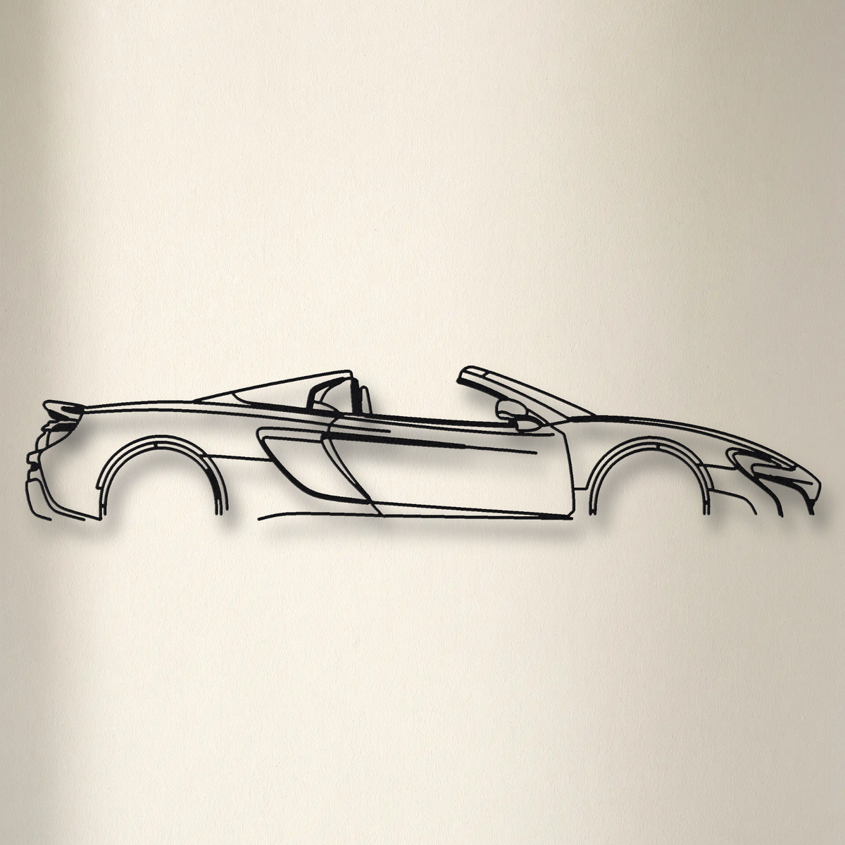 McLaren 675LT Spider floating mount drop-shadow detail