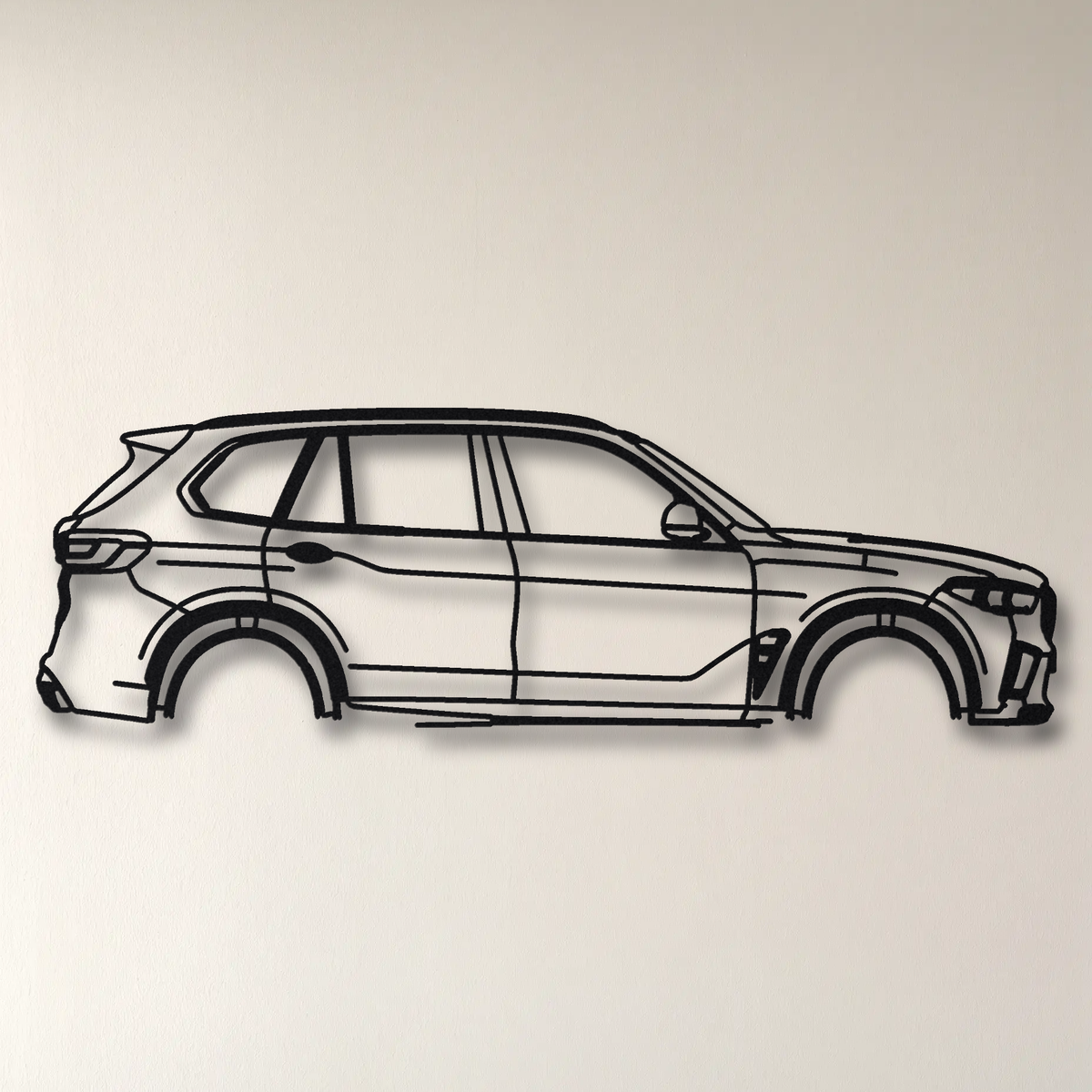 2020- BMW X5 M Competition F95 floating mount drop-shadow detail