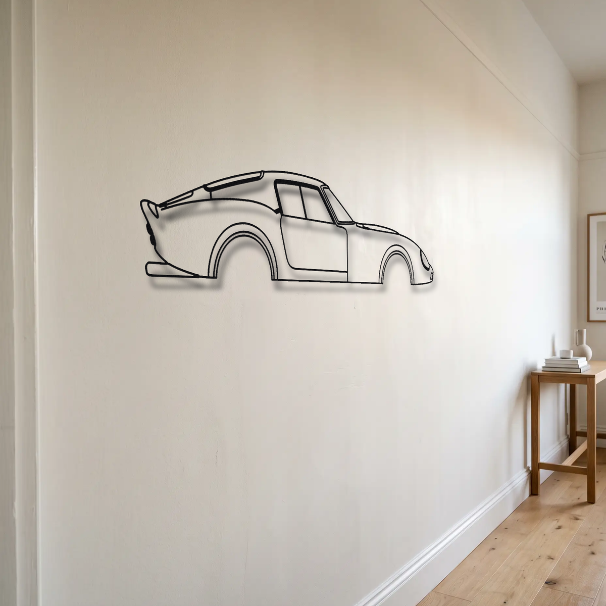 Ferrari 250 GTO floating mount drop-shadow detail