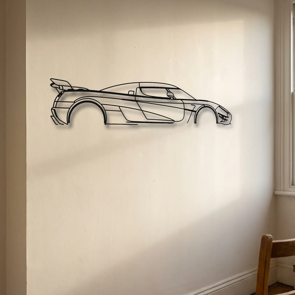 Koenigsegg Agera RS floating mount drop-shadow detail