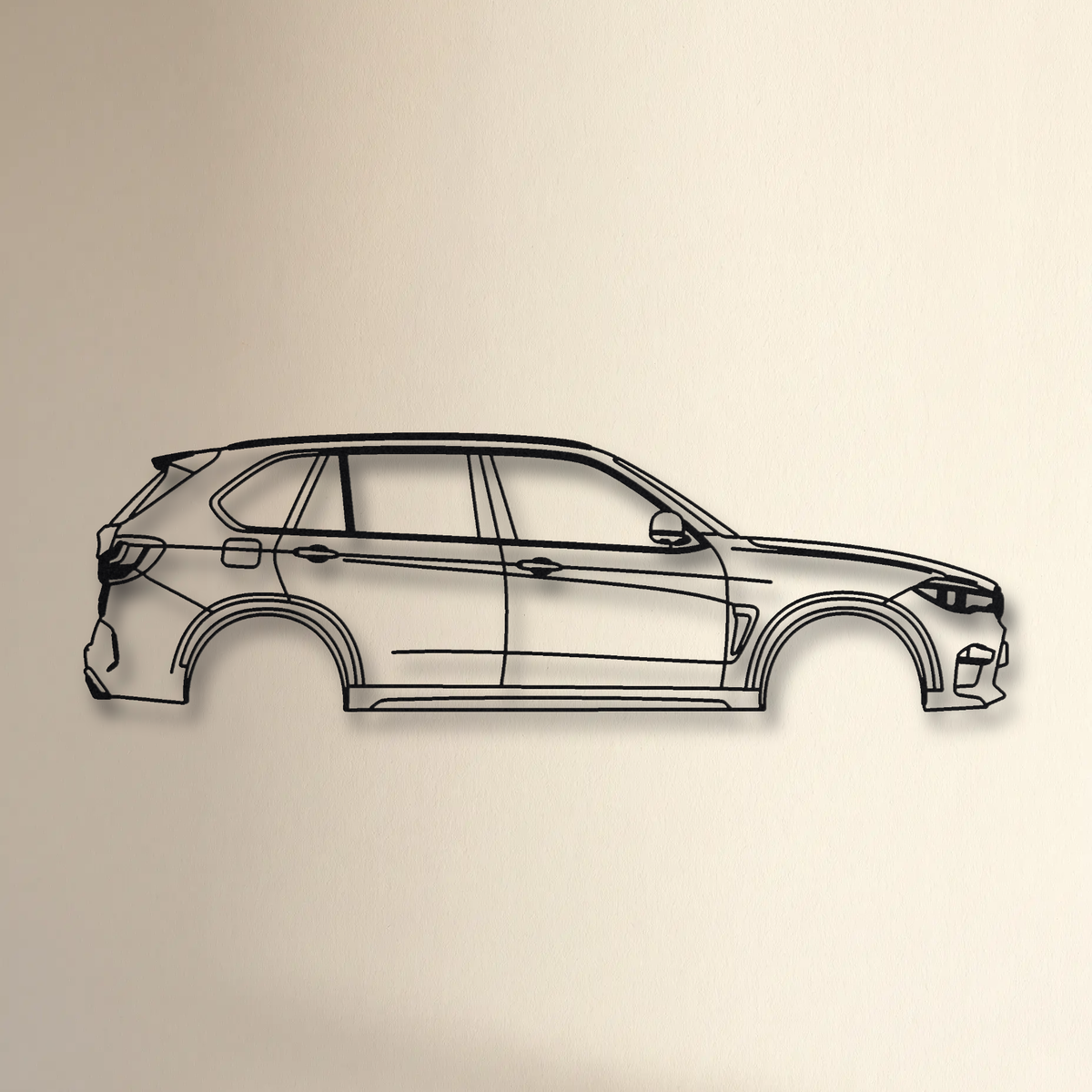 BMW X5M F85 floating mount drop-shadow detail