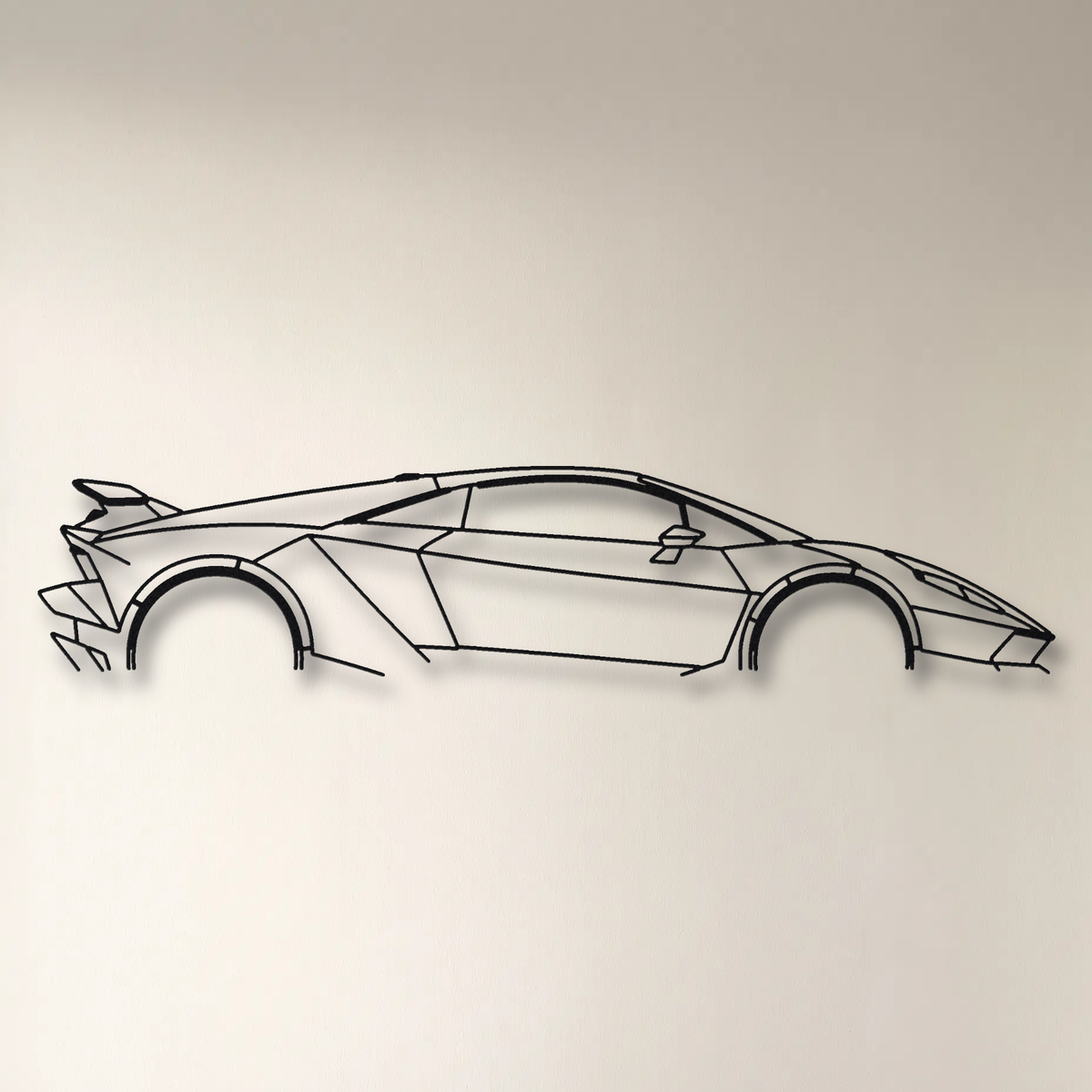 Lamborghini Sesto Elemento floating mount drop-shadow detail