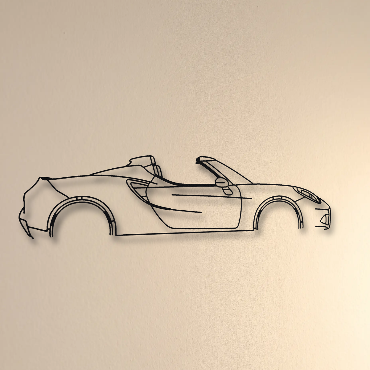 Alfa Romeo 4C Spider floating mount drop-shadow detail
