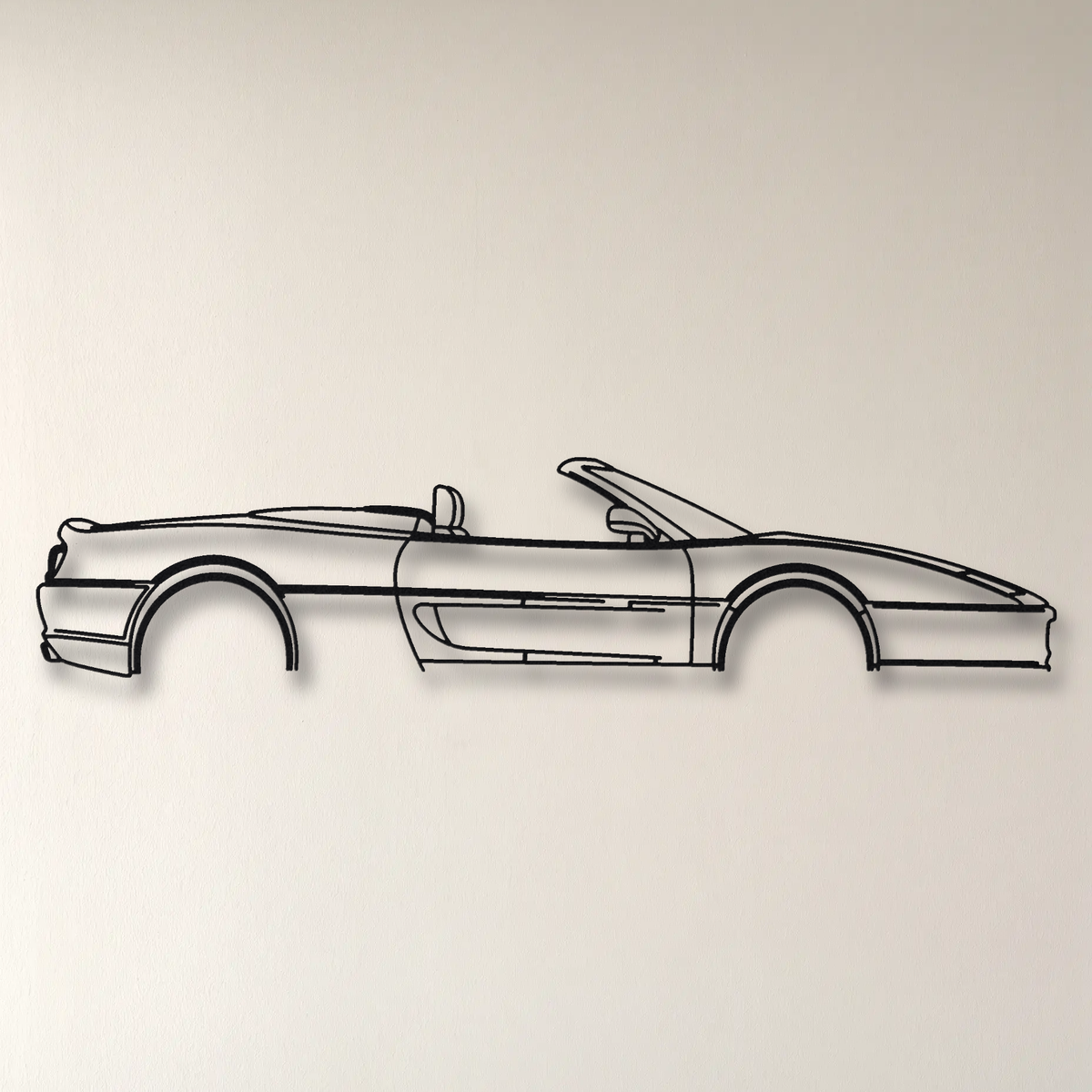 Ferrari F355 Spider floating mount drop-shadow detail