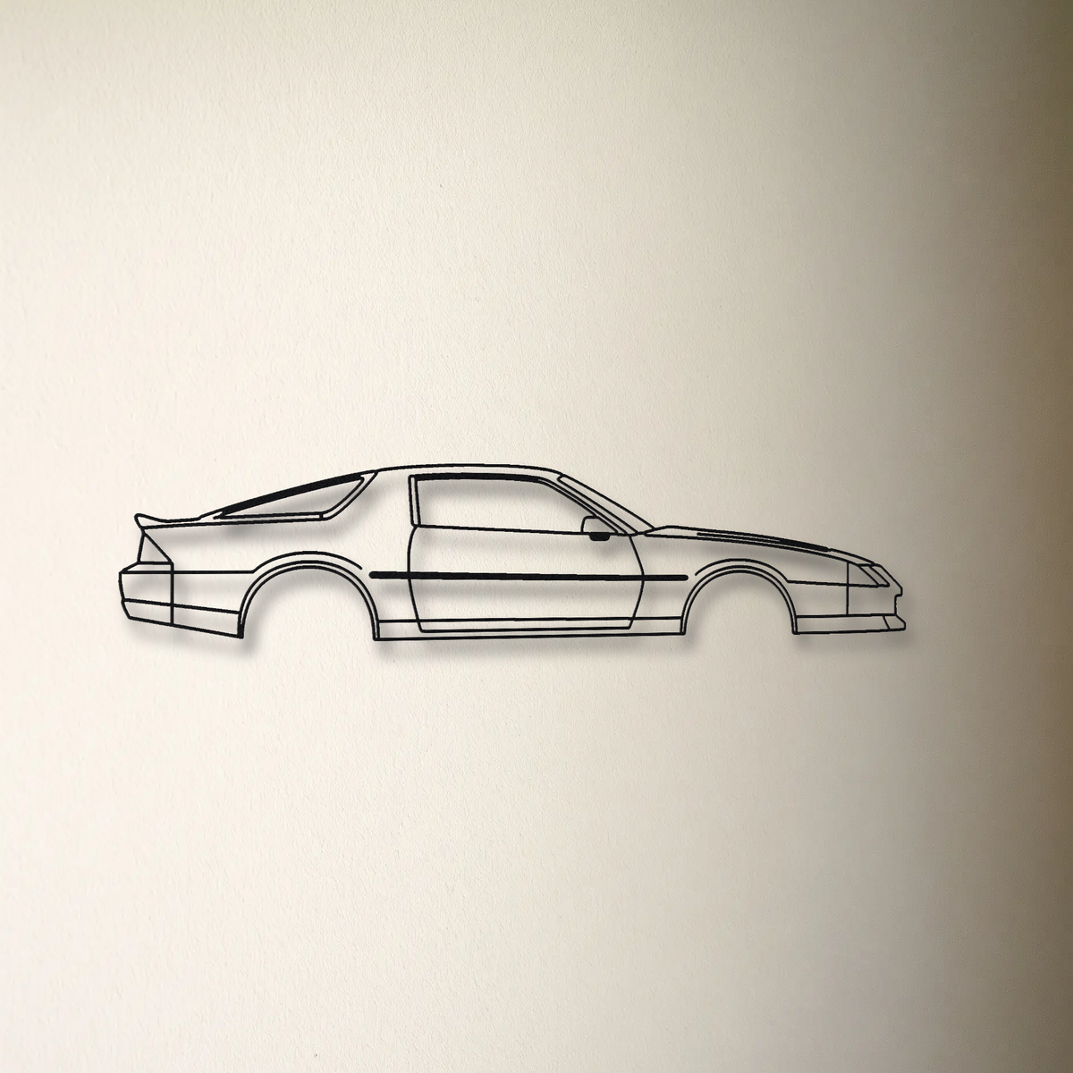 Chevrolet Camaro IROC-Z Gen 3 floating mount drop-shadow detail