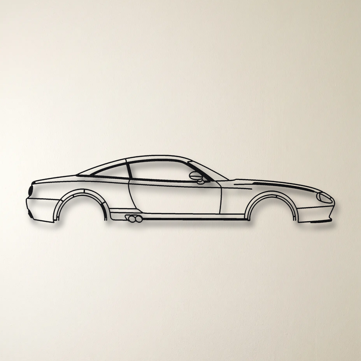 Spyker C8 Coupe floating mount drop-shadow detail