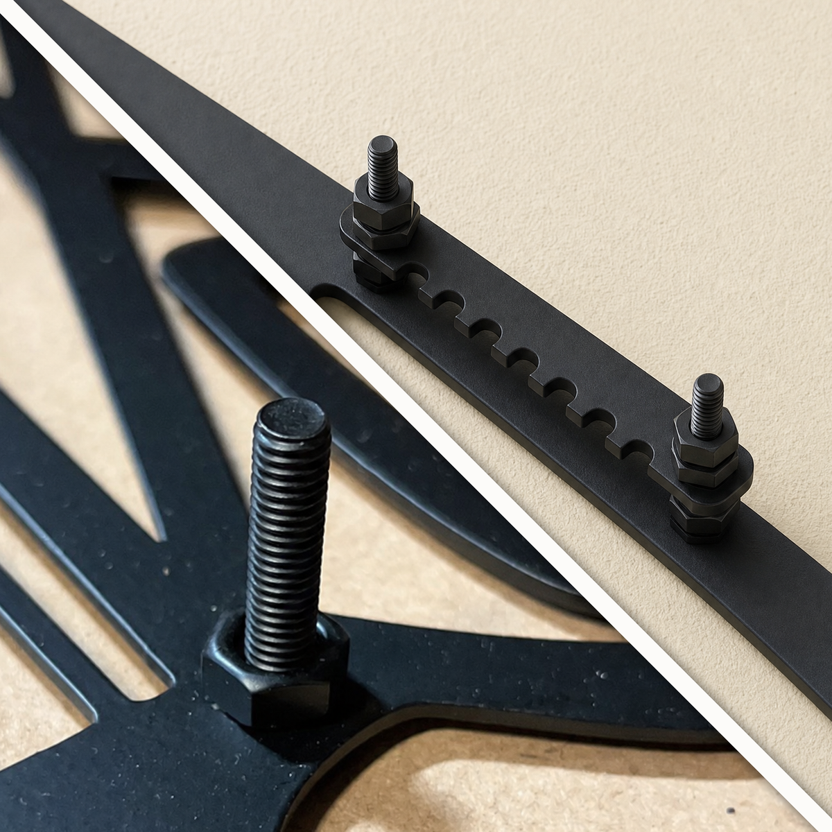 Toyota MR2 Spyder W30 back of the piece — mounting plate and standoff hardware