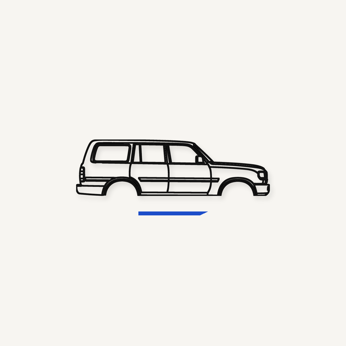 Truck and SUV metal wall art collection — laser-cut steel silhouette