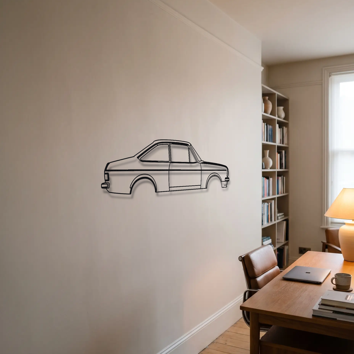 Ford Escort RS2000 MK2 metal wall art room scene