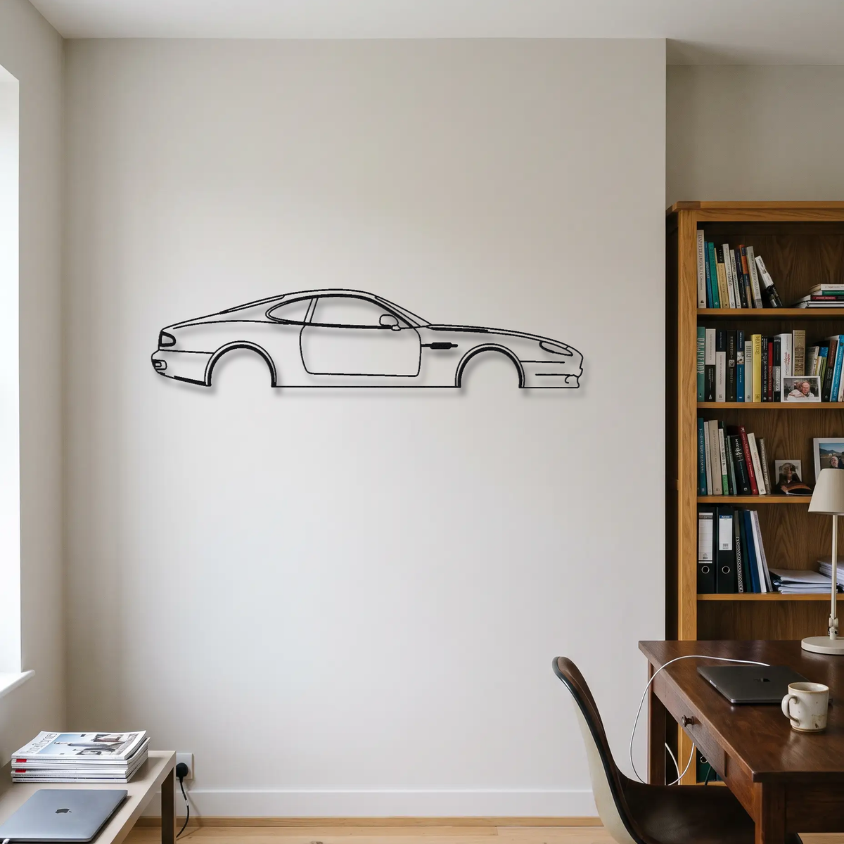 Aston Martin DB7 Coupe metal wall art room scene