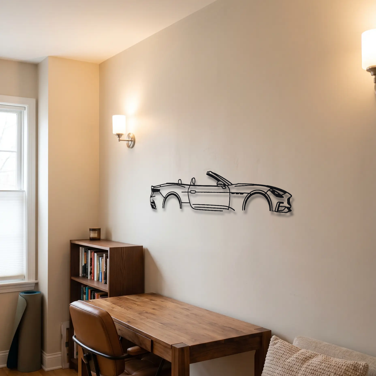 2024- Maserati GranCabrio Trofeo M189 metal wall art room scene