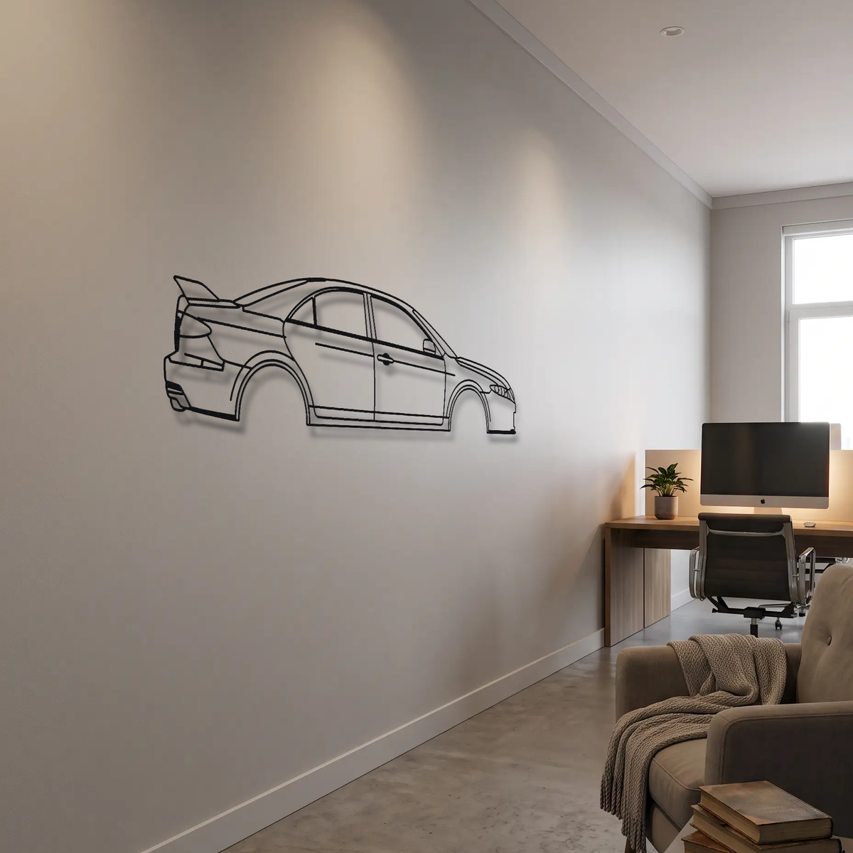Mazda Mazdaspeed6 metal wall art room scene