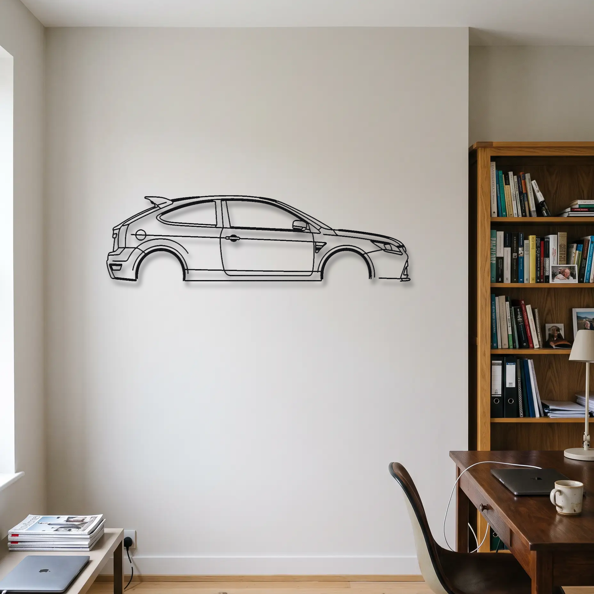 Ford Focus RS MK2 metal wall art room scene