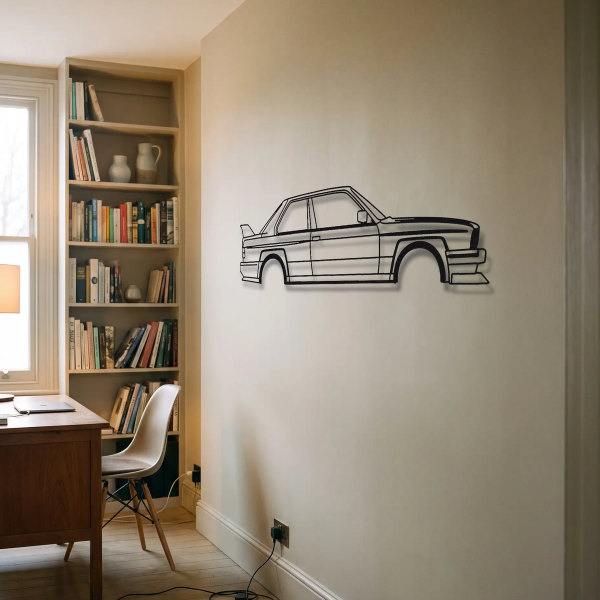 BMW M3 Evolution II E30 metal wall art room scene