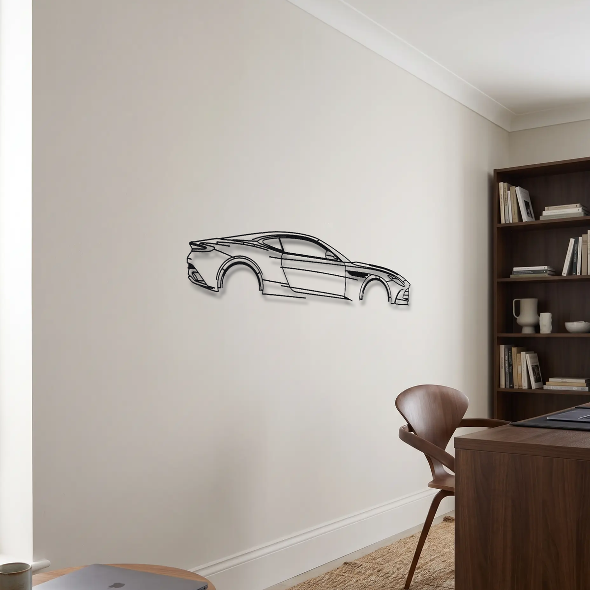 Aston Martin DB12 Coupe metal wall art room scene
