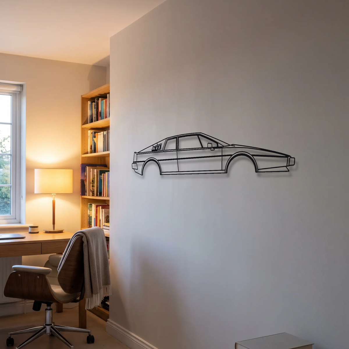 Lotus Esprit S1 metal wall art room scene