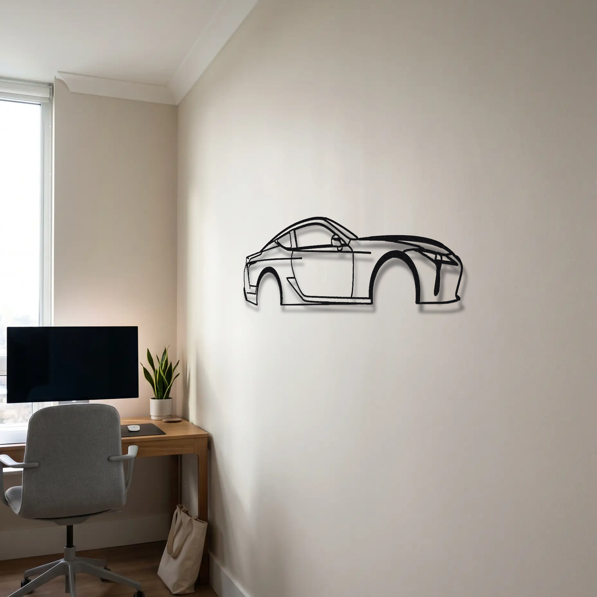 2018- Lexus LC 500h metal wall art room scene