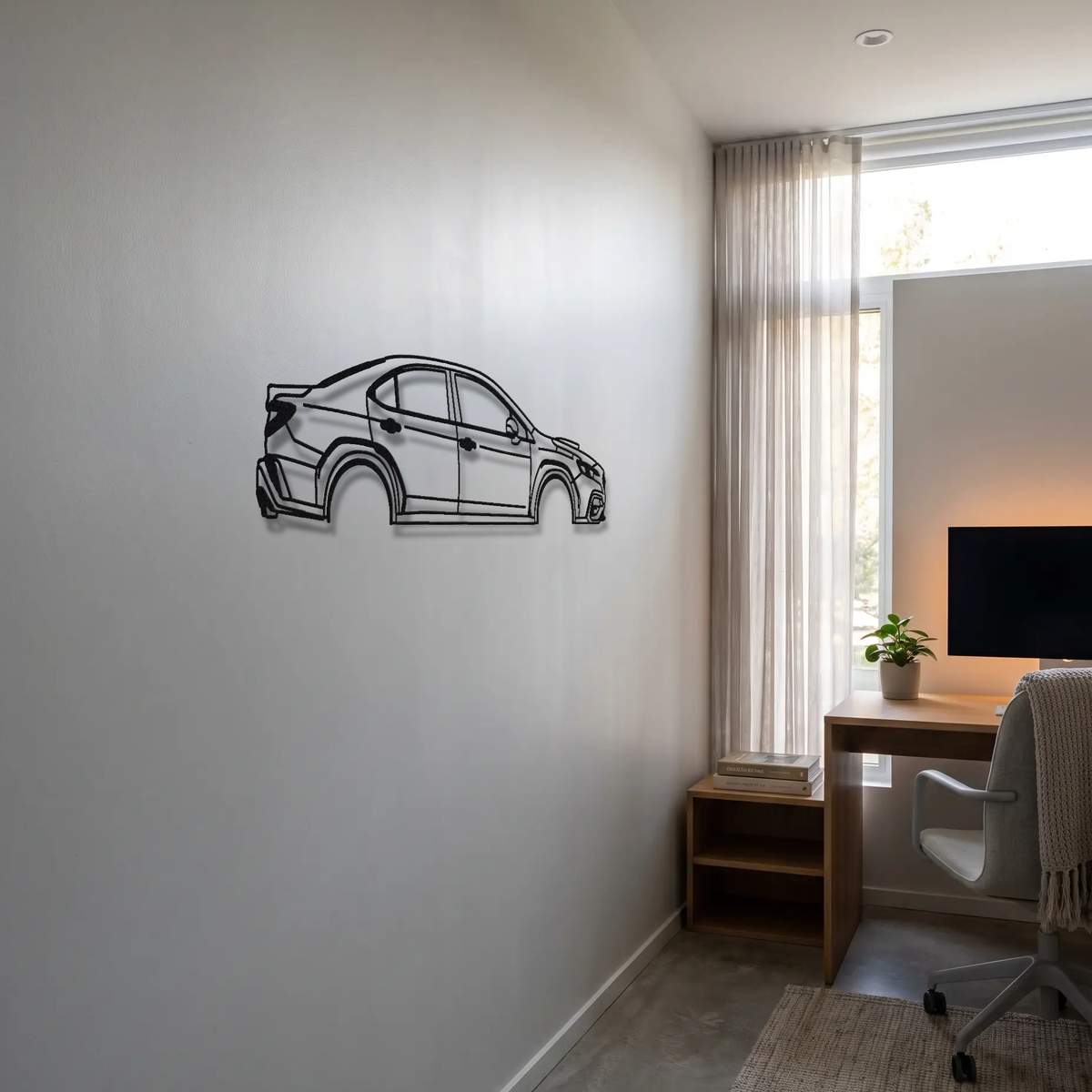 2025- Subaru WRX tS VB metal wall art room scene