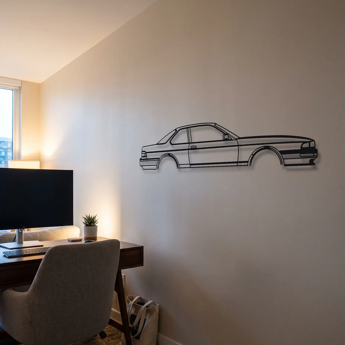 Honda Prelude Si Gen 3 metal wall art room scene