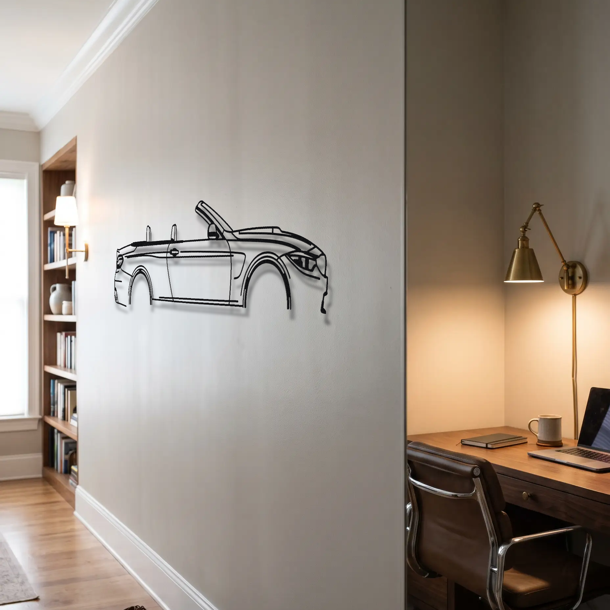 BMW M4 Convertible F83 metal wall art room scene