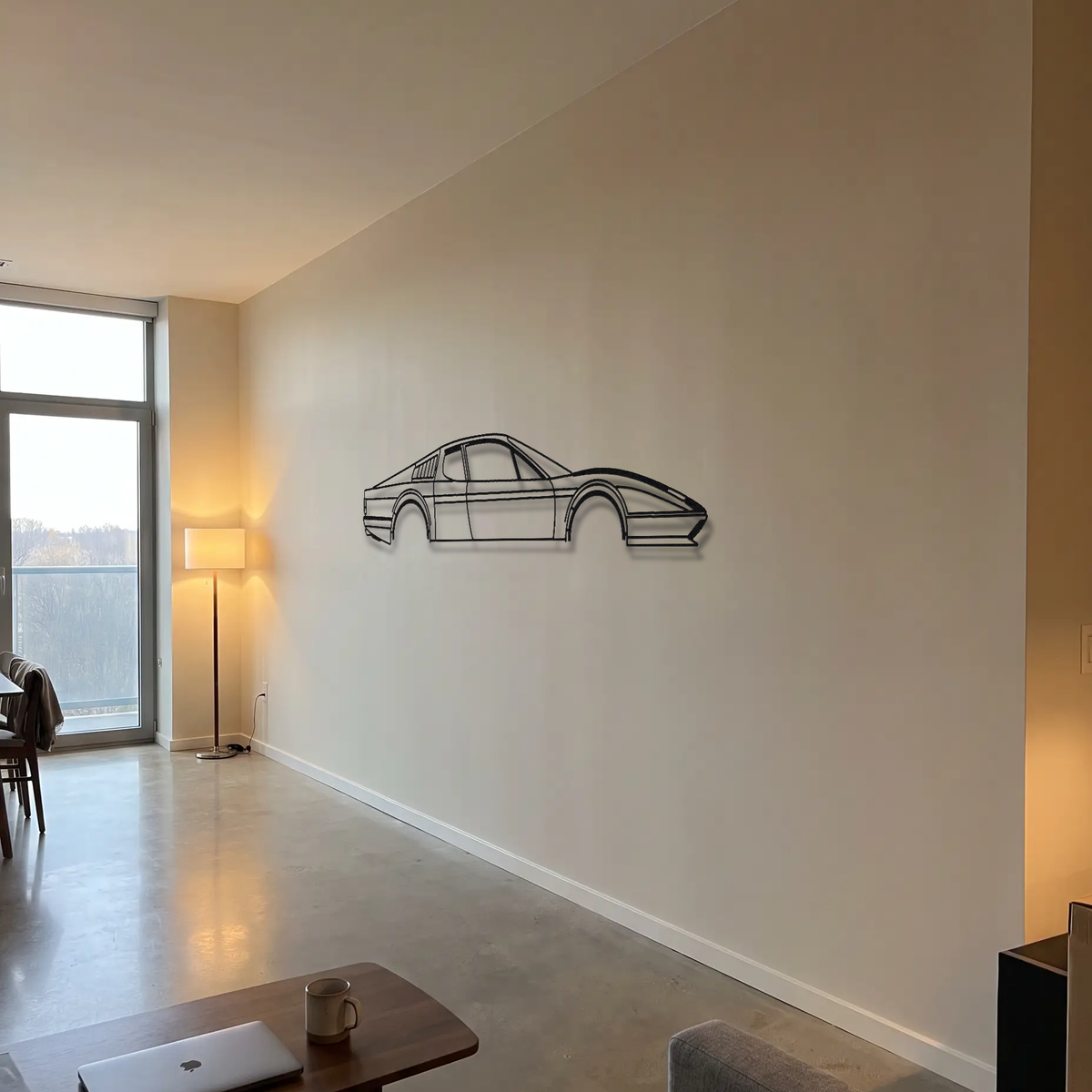 Ferrari 365 GT4 BB / 512 BB metal wall art room scene