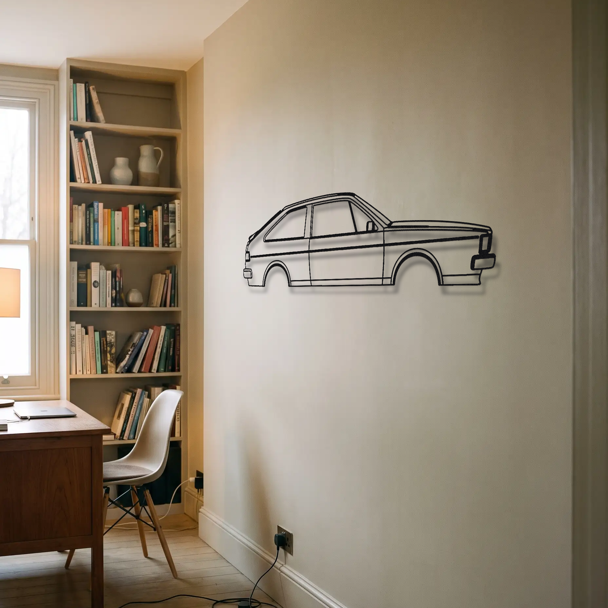 Volkswagen Scirocco MK2 metal wall art room scene