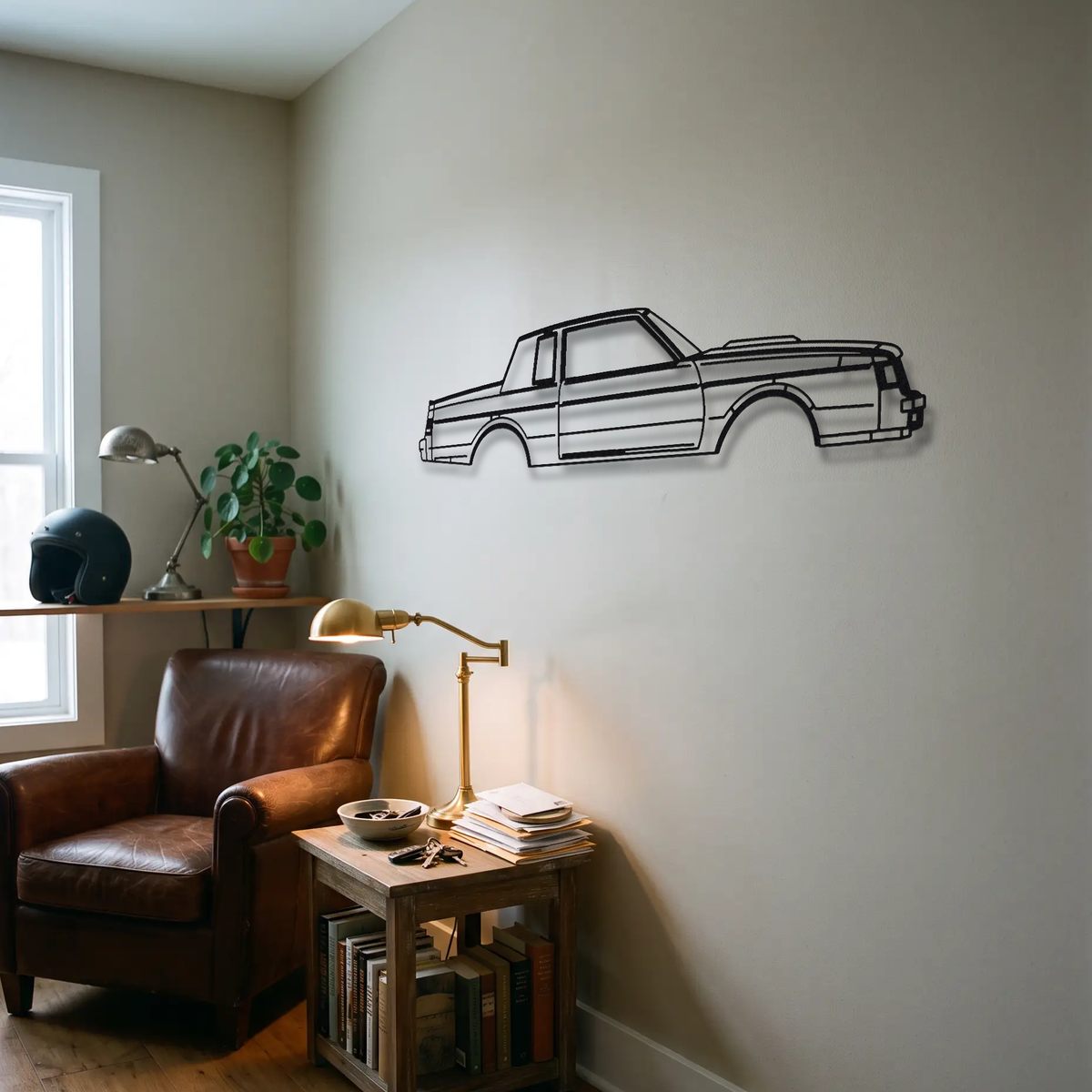 Buick Grand National metal wall art room scene