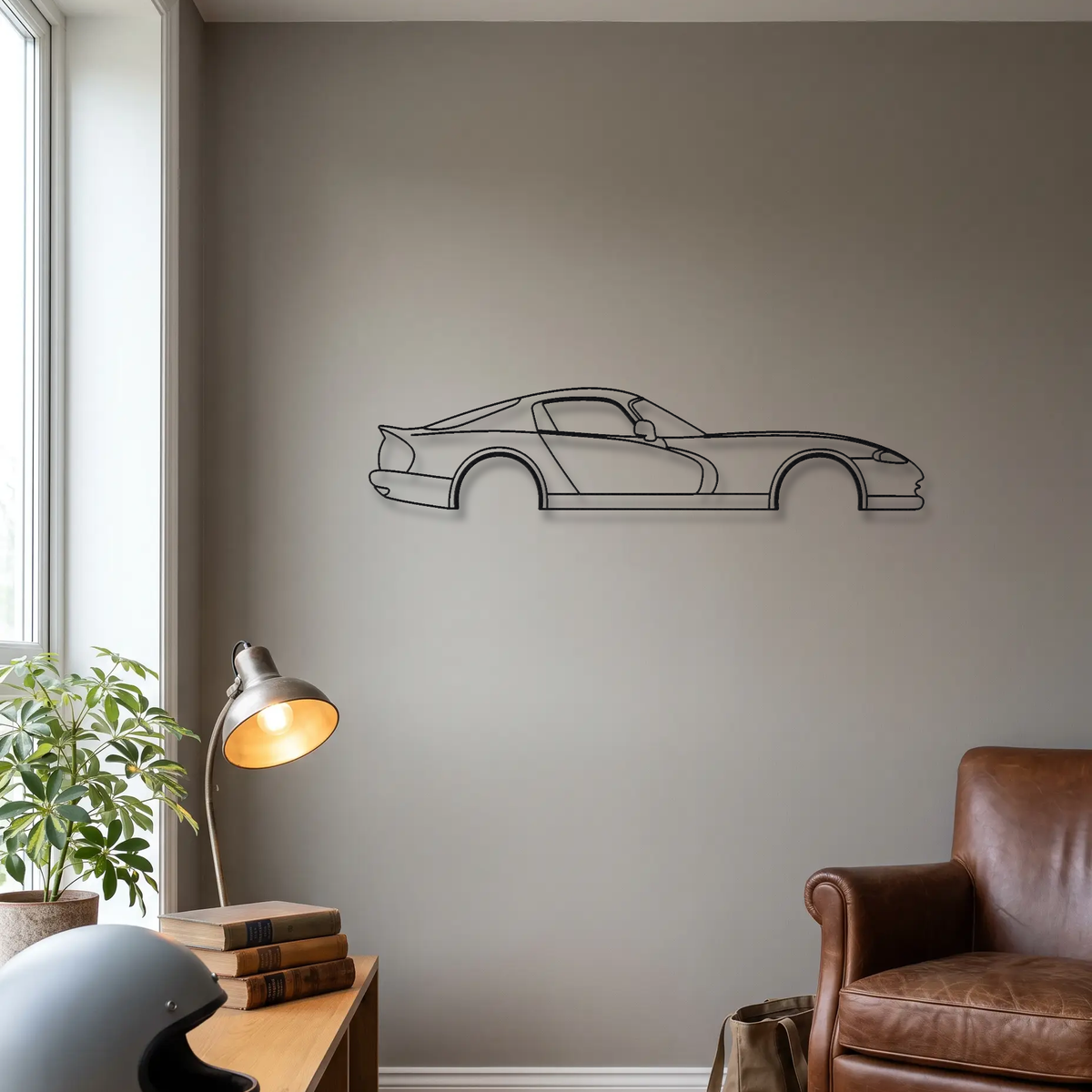 Dodge Viper GTS Gen 2 metal wall art room scene