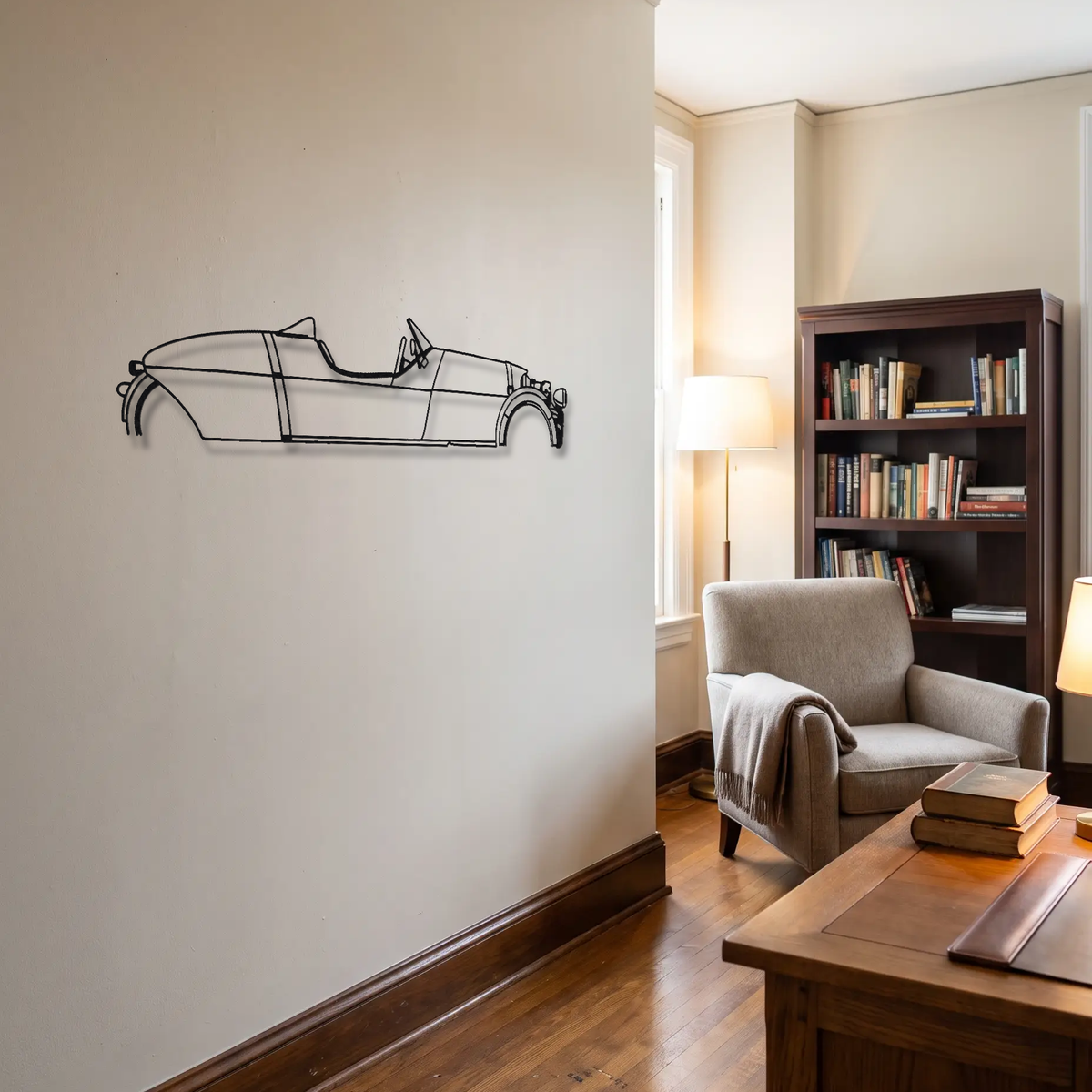 Morgan Super 3 metal wall art room scene