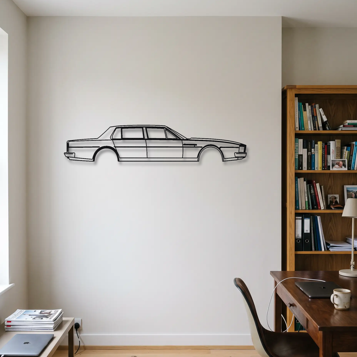 Aston Martin Lagonda Series 2 metal wall art room scene