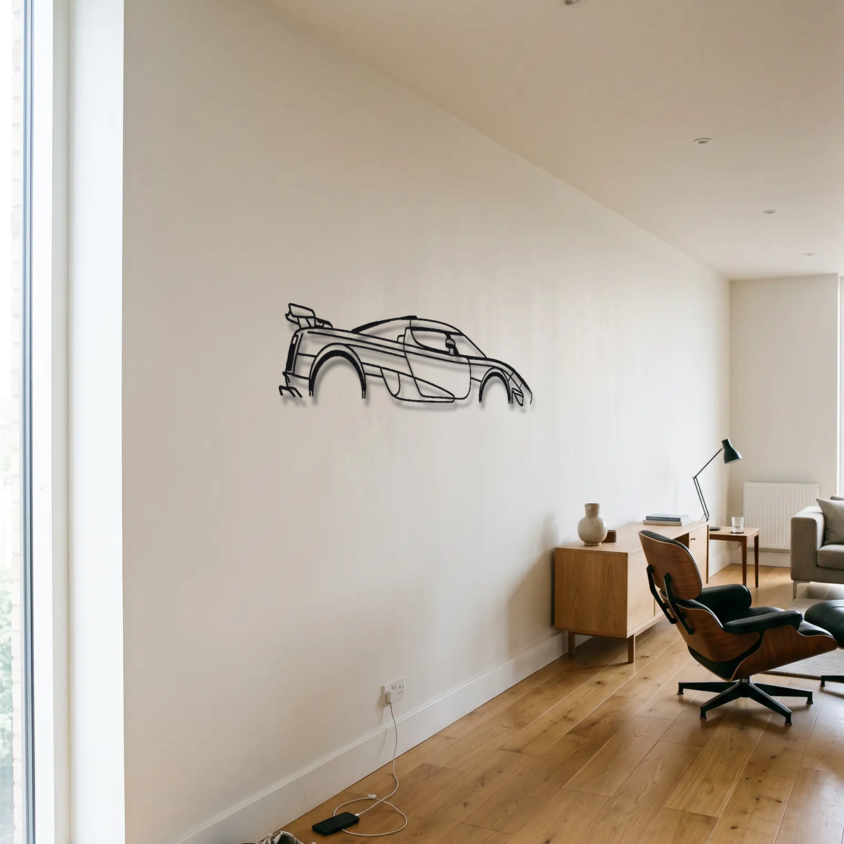 2007-10 Koenigsegg CCXR / CCXR Trevita metal wall art room scene