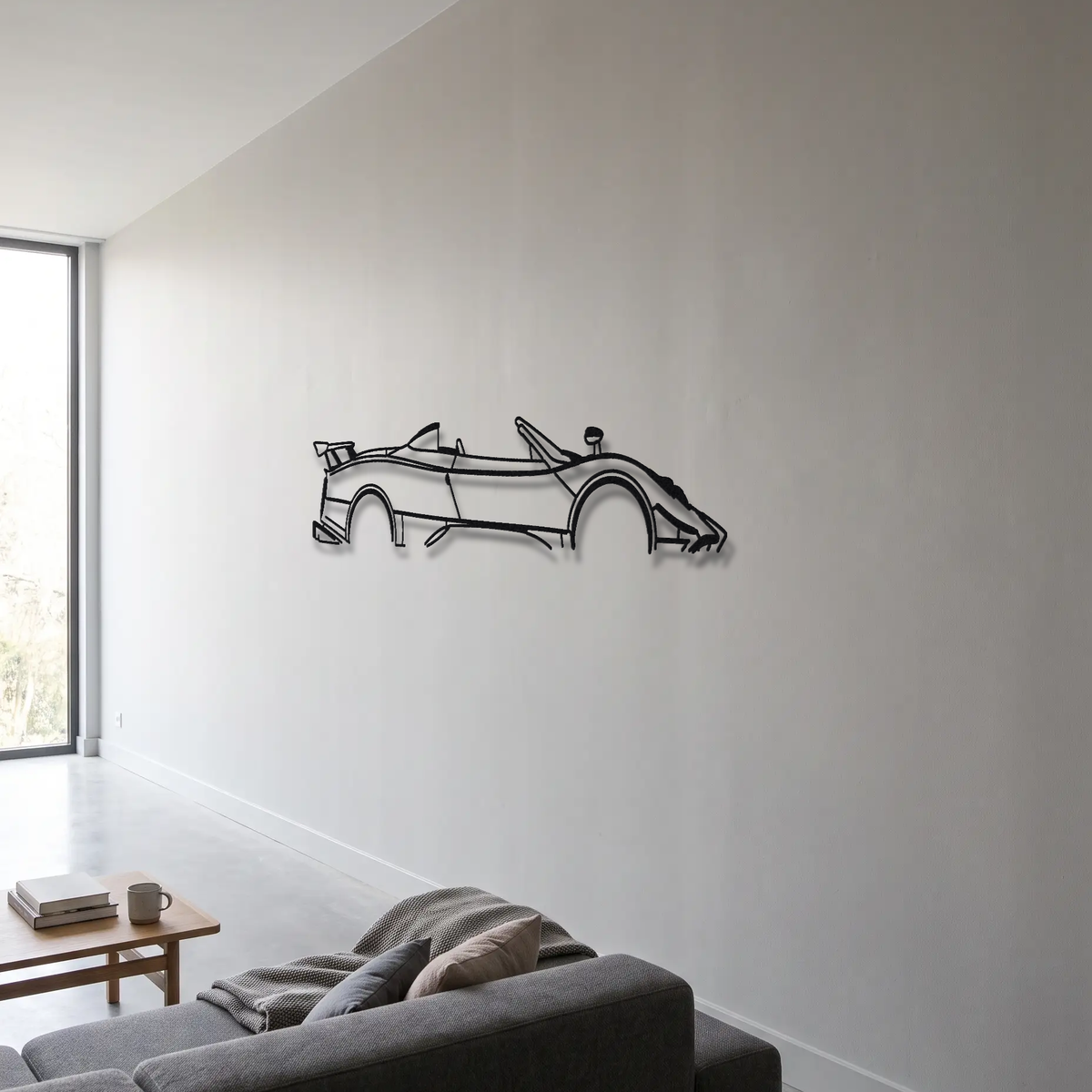 2017 Pagani Zonda HP Barchetta metal wall art room scene