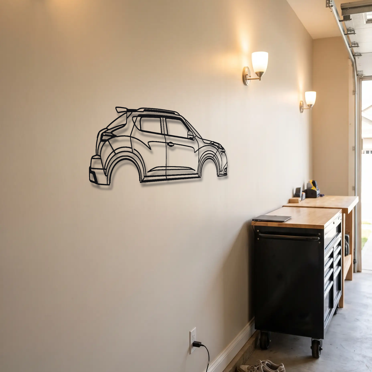 2012-15 Nissan Juke-R metal wall art room scene