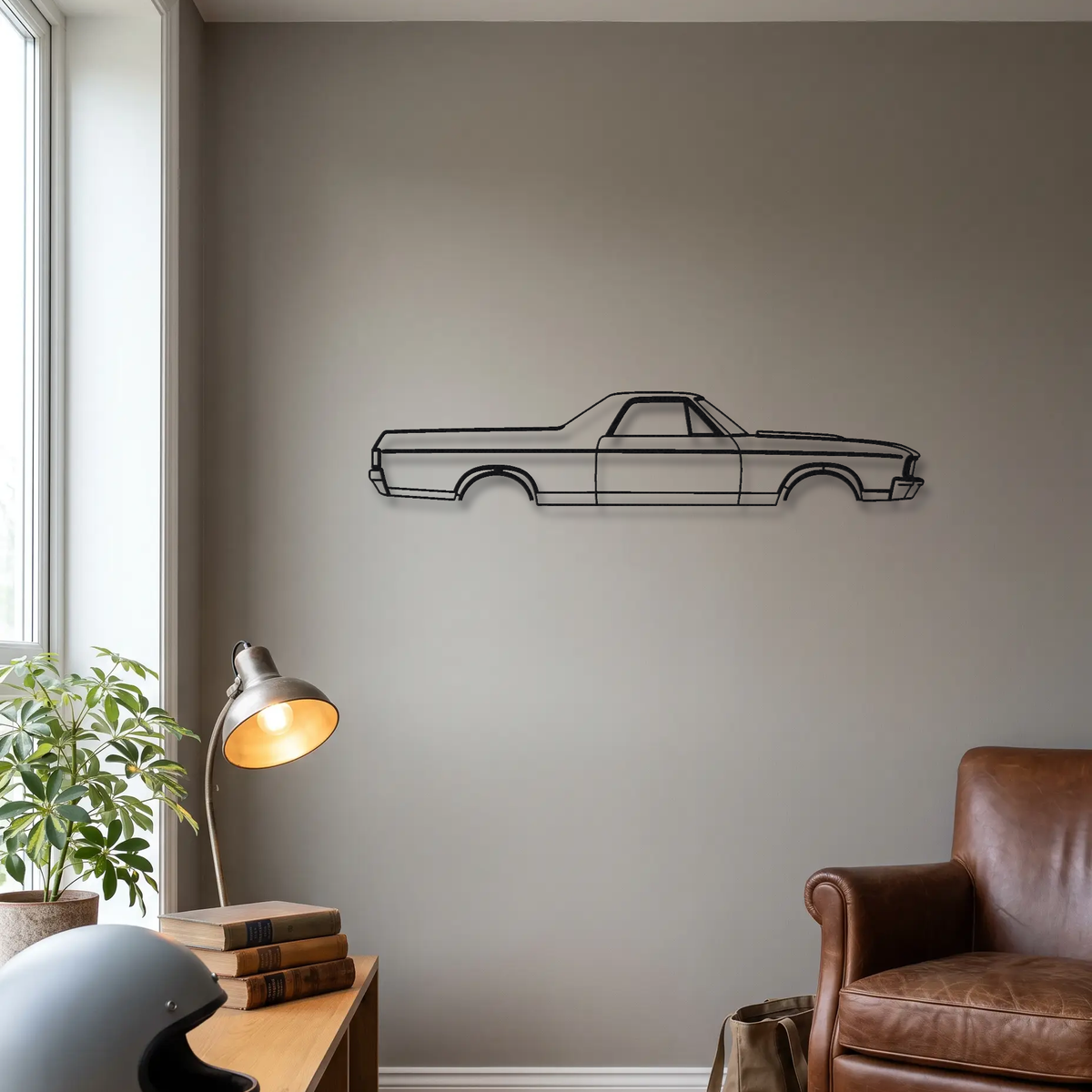 1968-1972 Chevrolet El Camino SS metal wall art room scene