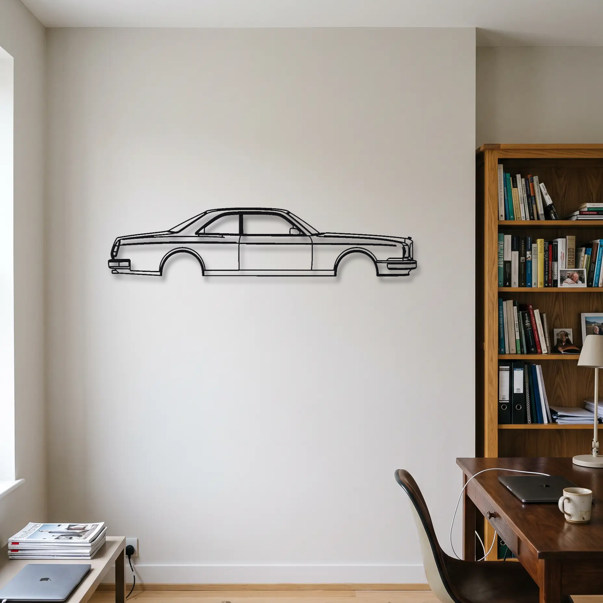 Bentley Continental R metal wall art room scene