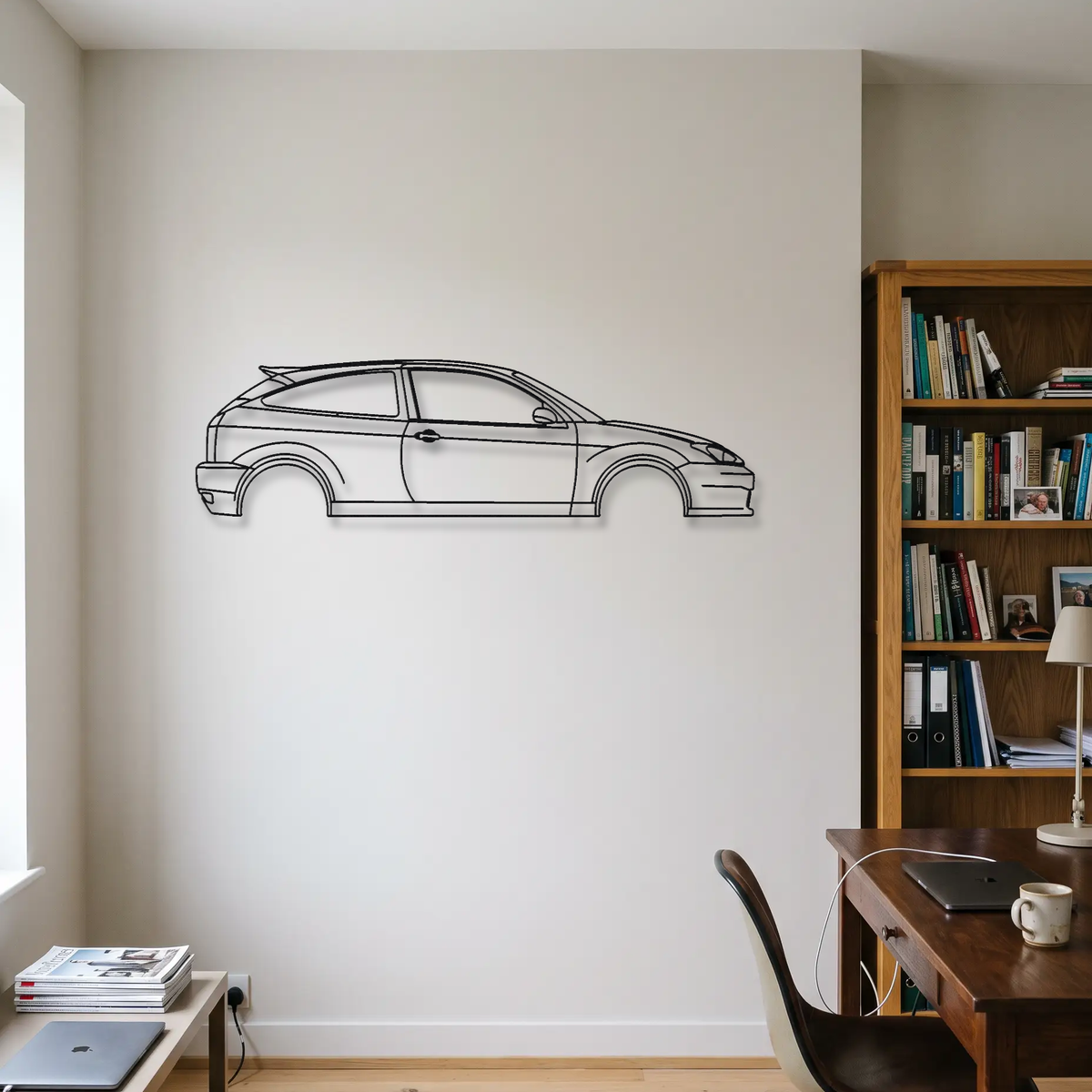 Ford SVT Focus metal wall art room scene
