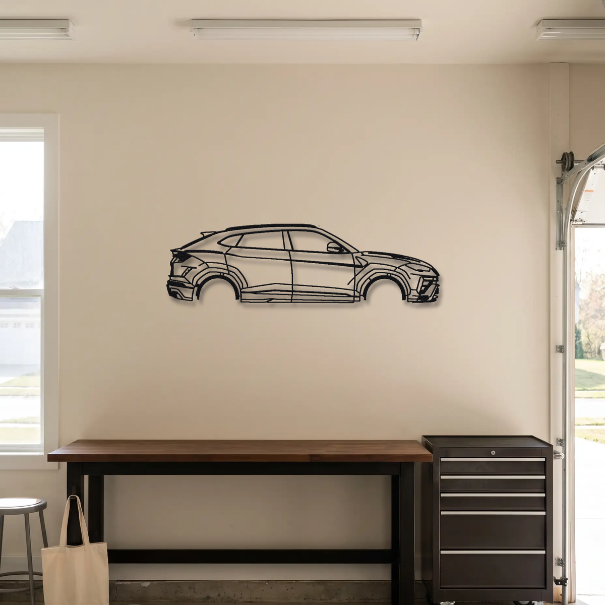 2023- Lamborghini Urus Performante 2nd gen metal wall art room scene