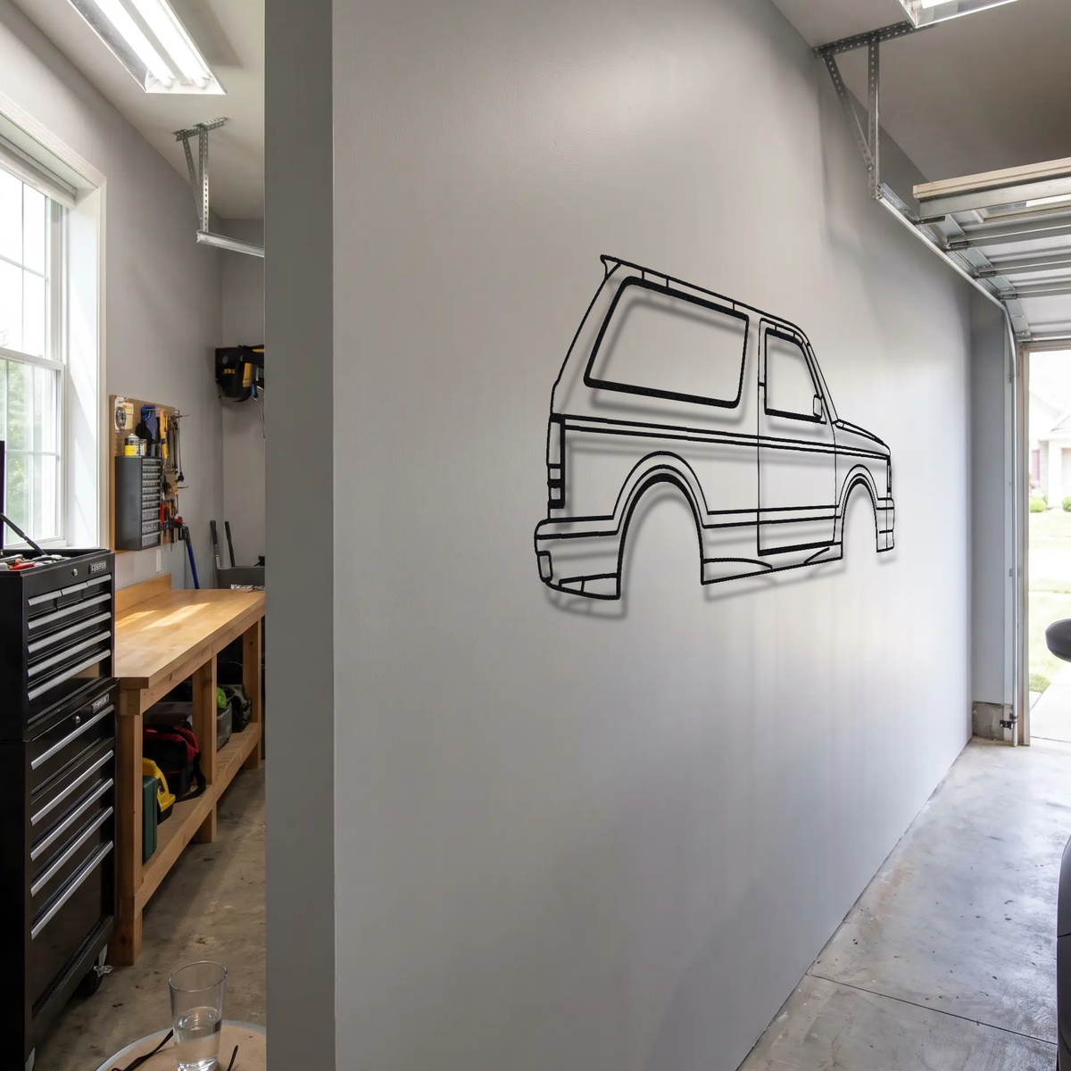 GMC Typhoon metal wall art room scene